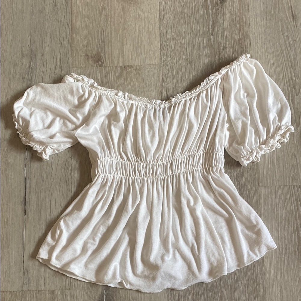 Elegant Off-Shoulder White Top
